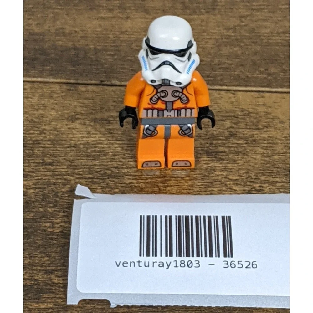 LEGO Star Wars Minifigure Orange Pilot Suit with White Stormtrooper‎ Helmet